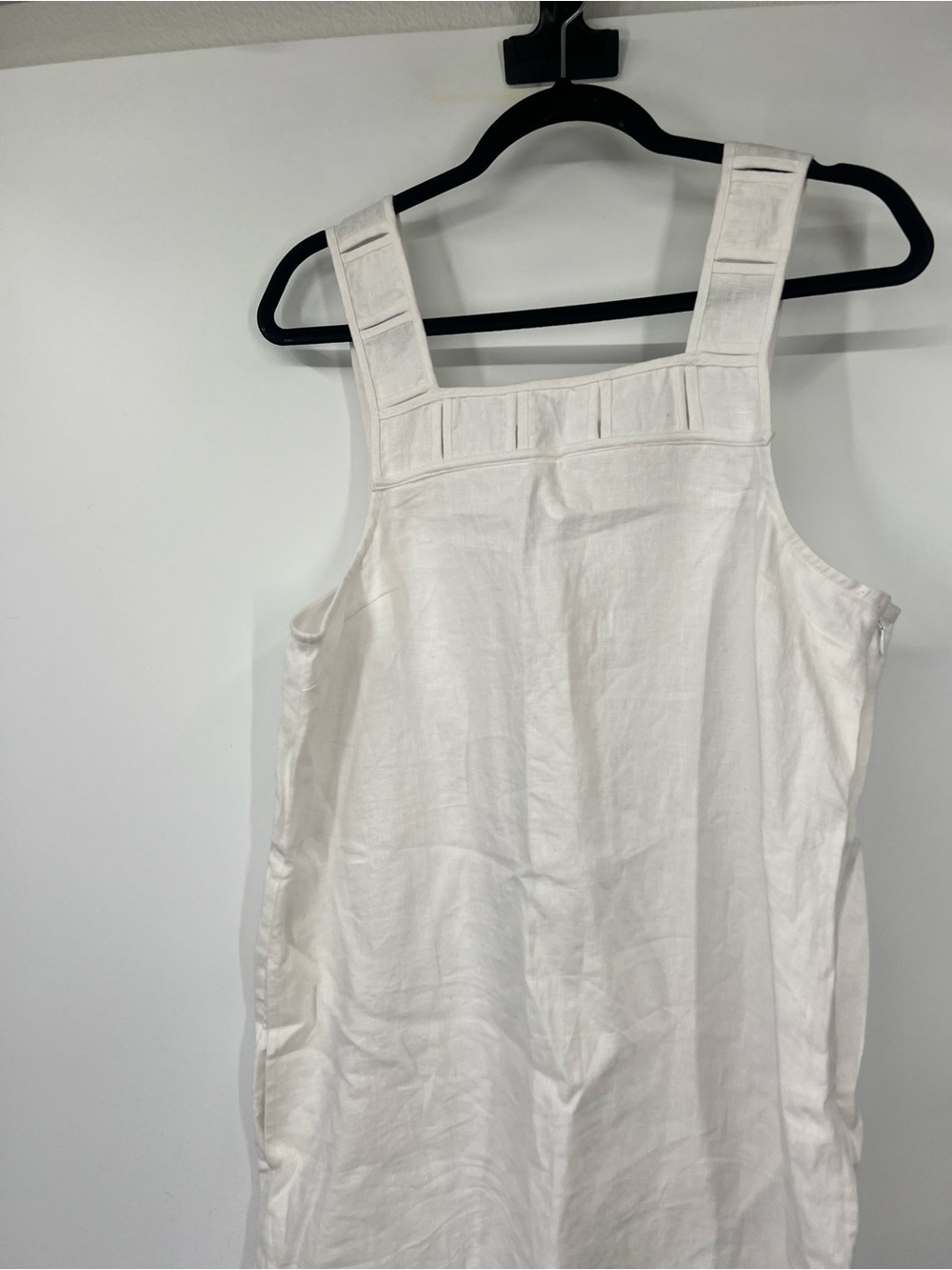 Madewell Embroidered Tank Mini Dress in Eyelet White Linen NWT - Picture 3 of 10